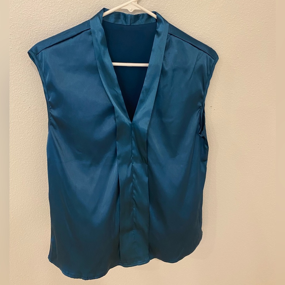 Never worn -- V-neck blouse — dark teal